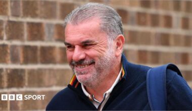Ange Postecoglou  smiling