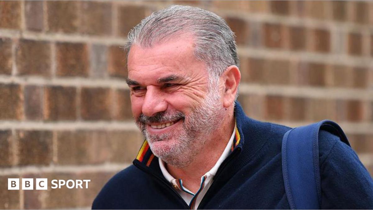 Ange Postecoglou  smiling