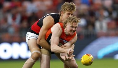 Live AFL 2026, Essendon Bombers vs GWS Giants Round 19