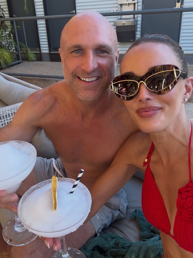 Chris and Bec Judd in Cable Beach.