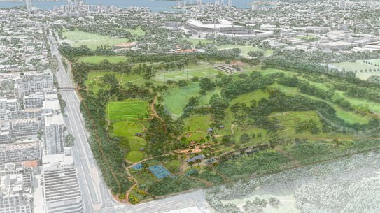 Golfers have long-battled the government’s plans to carve up the 18-hole course for a park.