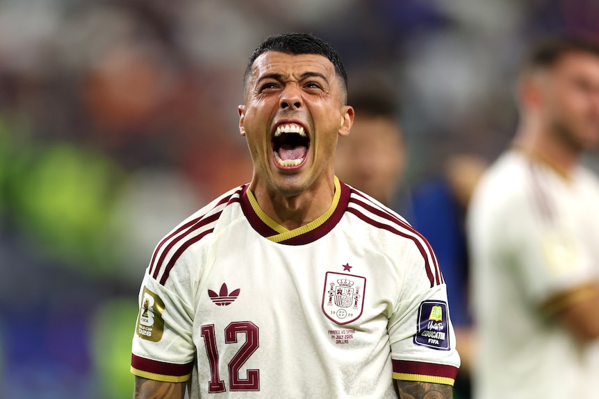 Pedro Porro roars with delight