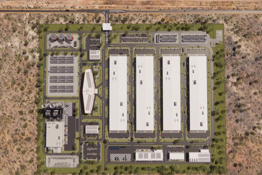An AI generated image of the outside of the proposed facility.