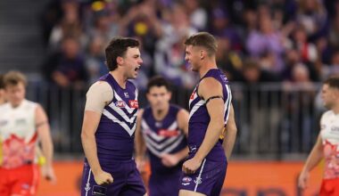 Fremantle vs Sydney Swans LIVE: AFL round 18 2026, scores, results, odds, stats and start time from Optus Stadium