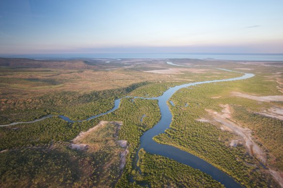 Cambridge Gulf seascape and rivers.