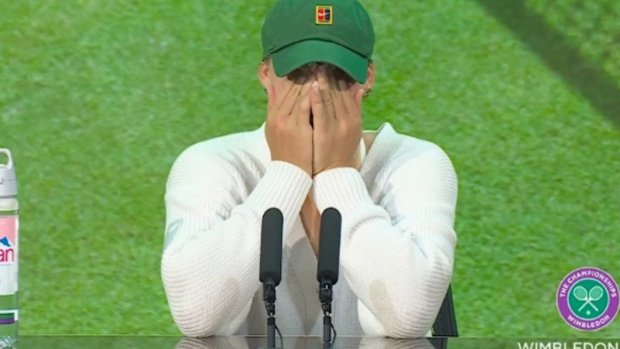 Mira Andreeva cried during her press conference.