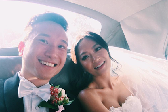 The couple on their wedding day in 2016.