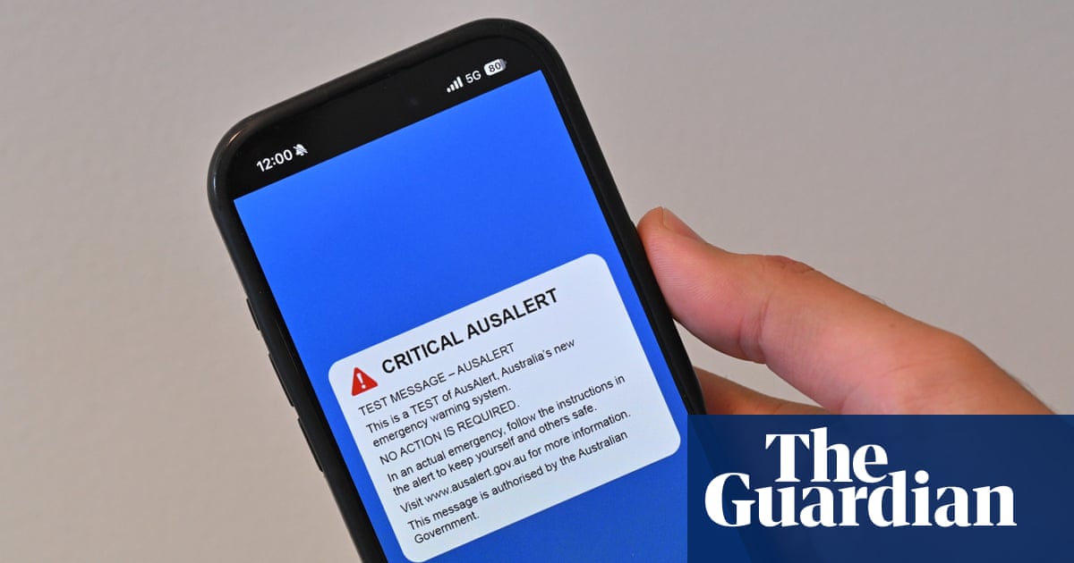 AusAlert test will blast emergency warning siren over most phones in Australia on Monday. Here’s what to know | Australia news