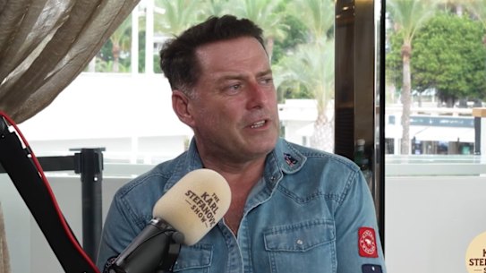 Karl Stefanovic grew visibly emotional talking about the impact of the past week on his family.