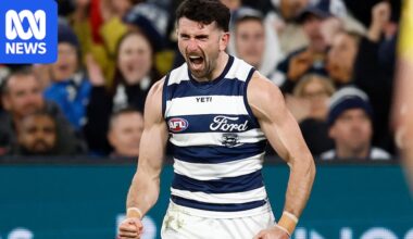 Geelong topples Melbourne to close on AFL top six, Fremantle enjoys derby win over West Coast