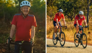 Tragic reason behind 82yo’s 5200km ride