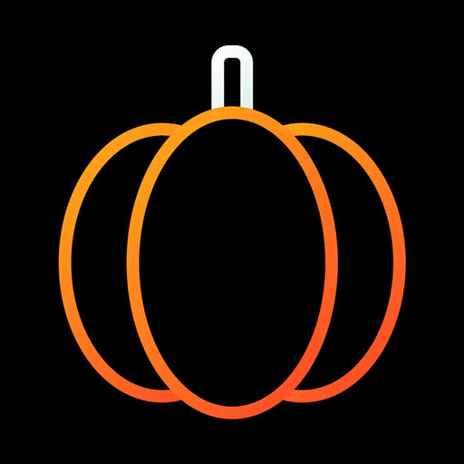 PumpkinLine Orange - Icon Pack