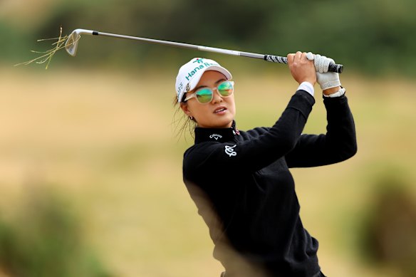 Minjee Lee during the Scottish Open at Troon.
