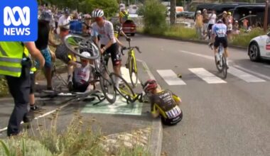 Jonas Vingegaard out of Tour de France after fracturing collarbone in 'devastating' crash