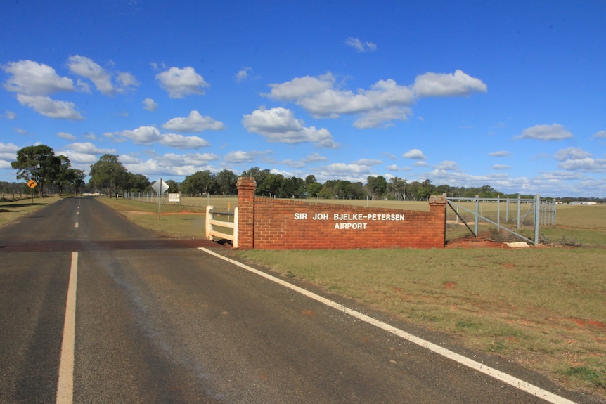 The entrance to Kingaroy's Sir Joh Bjelke-Petersen Airport