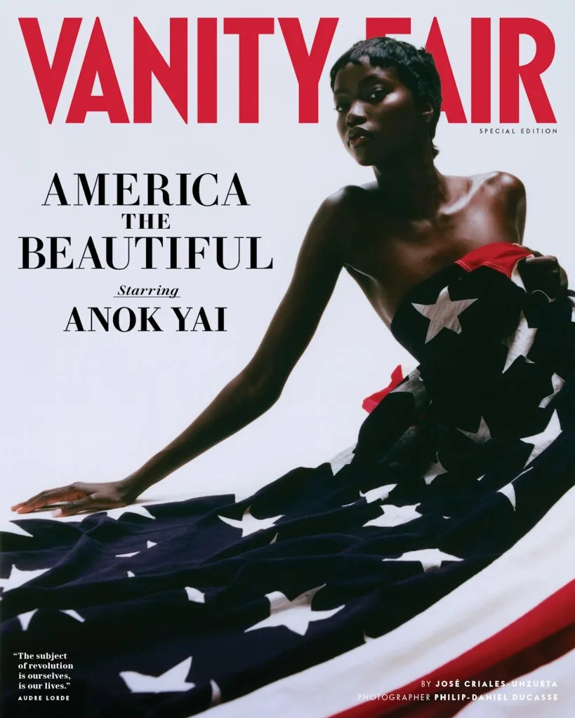US Vanity Fair 'America The Beautiful' Special Edition 2026 : Anok Yai by Philip-Daniel Ducasse