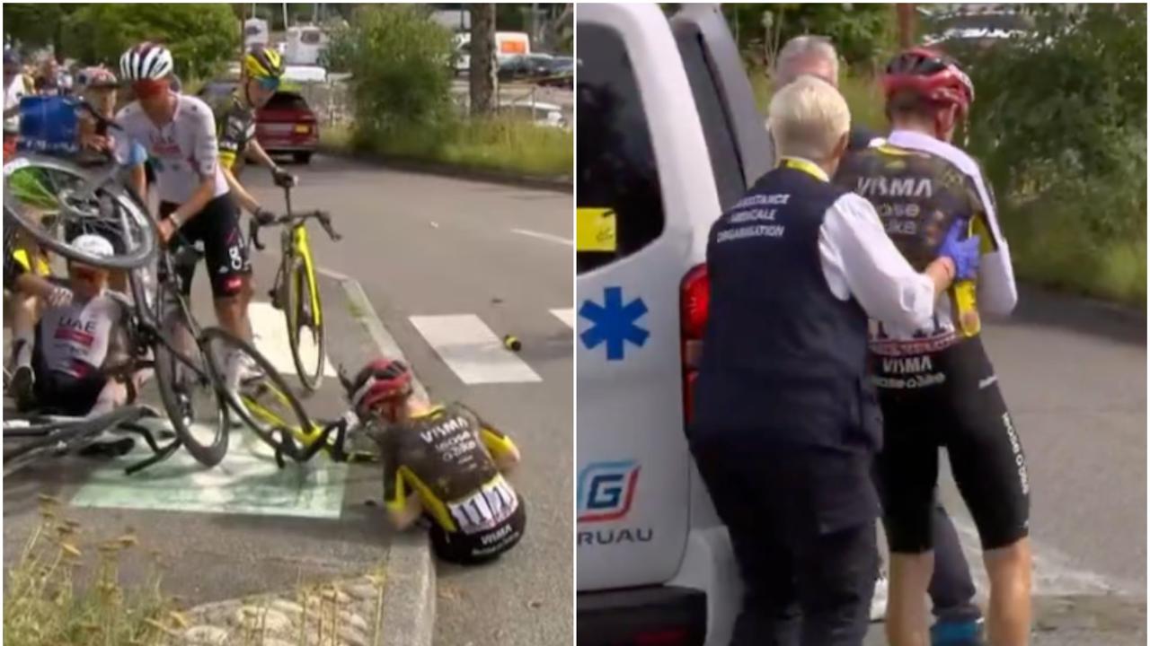 Tour de France 2026: Jonas Vingegaard crashes out, debate and reaction over 2am doping test, latest news, video
