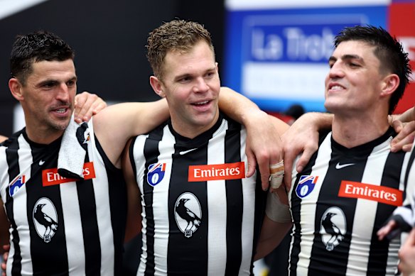 On the march: The Magpies have momentum, and can sniff a top six finish.
