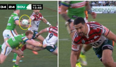 NRL 2026: Luke Keary blasts controversial call made by referee Wyatt Raymond, Canberra Raiders vs South Sydney Rabbitohs, nrl news