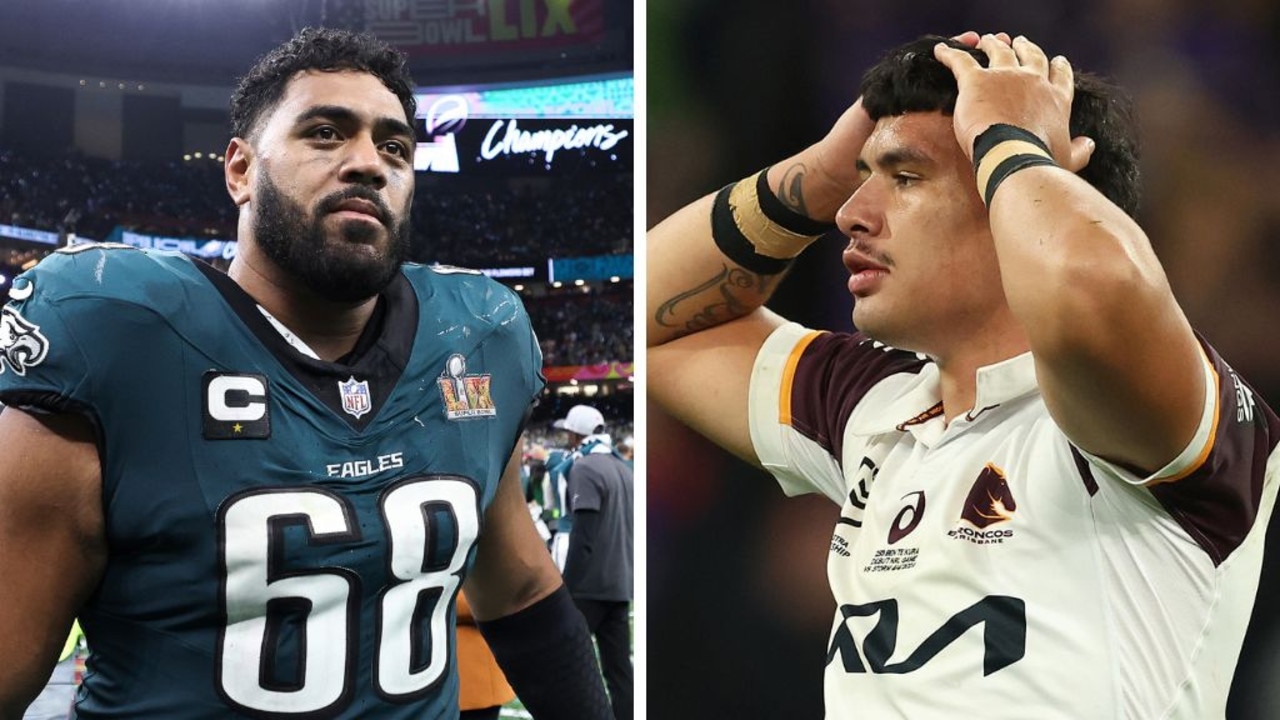 Ben Te Kura (right) is chasing his NFL dream. Image: Getty