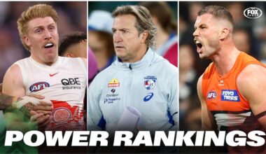 AFL 2026, Power Rankings after Round 18