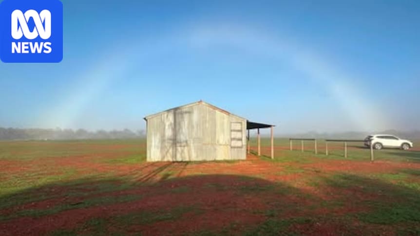 Elusive fogbow photographed at Cobar, western NSW