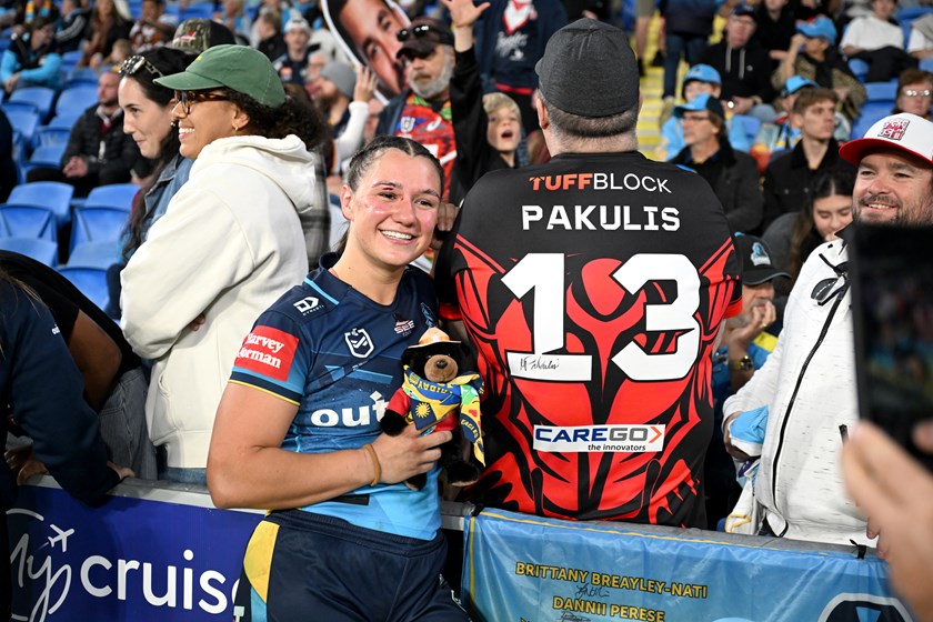Canada's Megan Pakulis after her NRLW debut for the Titans.