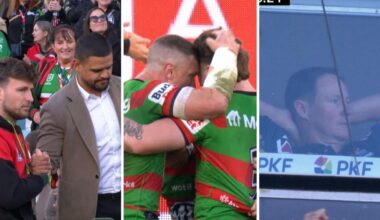 NRL 2026: Rabbitohs defeat Knights, match report, Jai Arrow birthday celebrations, score, stats, reaction