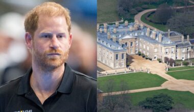 Prince Harry seen departing Althorp House after reports he wanted Meghan Markle and the kids to visit Princess Diana's grave