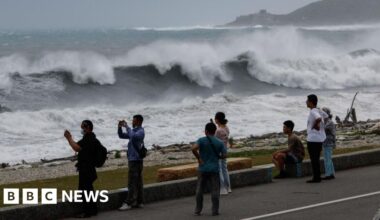 Taiwan, Japan and south-eastern China brace for Typhoon Bavi as landslides kill 15 in Philippines - BBC