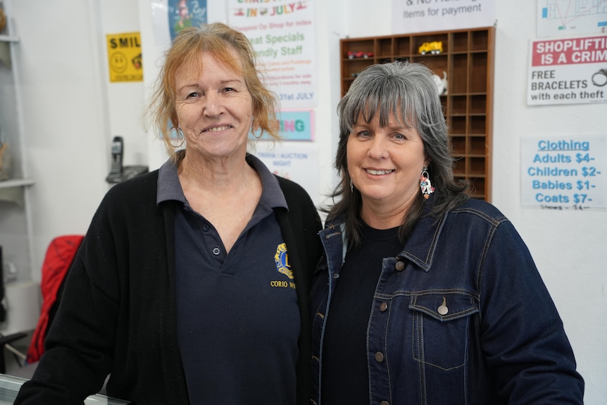 two women in denim and blue 