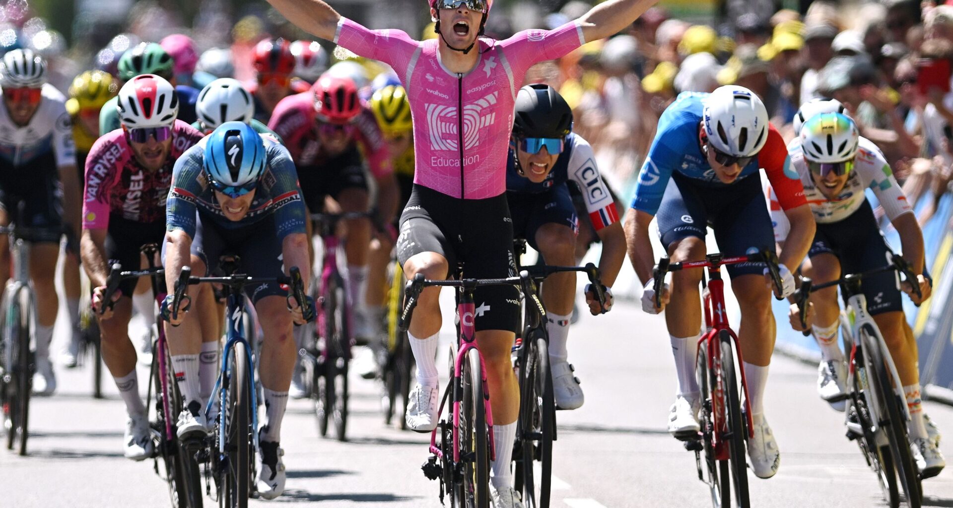 Tour de l'Ain: Noah Hobbs claims opening stage win in Bourg-en-Bresse