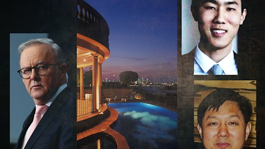 Anthony Albanese, the Point Piper home Mandalay, Felix Lee and his father Phillip Dong Fang Lee.