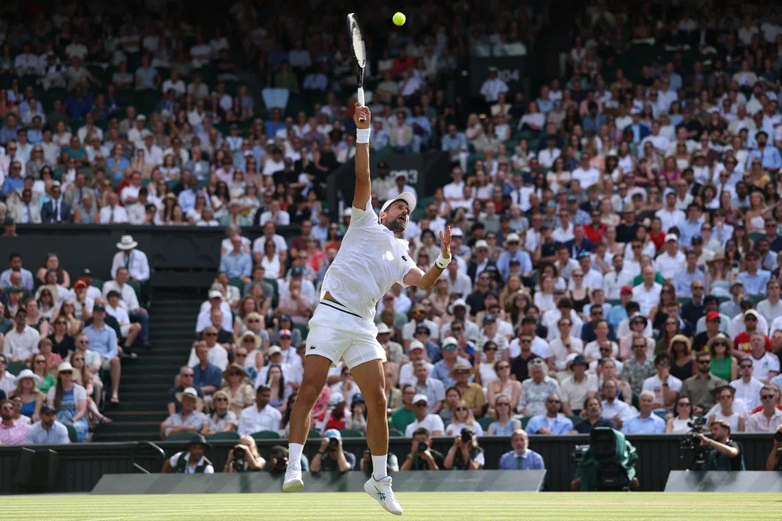 Djokovic clears Safiullin hurdle and another Wimbledon milestone to make quarter-finals