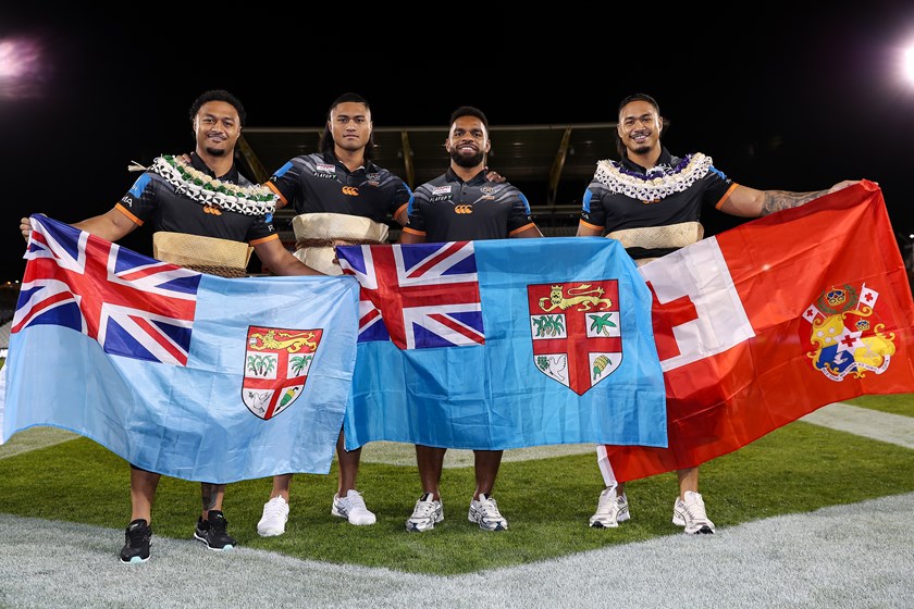 The Fainu brothers, Latu, Samuela and Sione, are eligible for Tonga but are seeking to prove their Fiji heritage so they can play alongside Wests Tigers Sunia Turuva for the Bati at RLWC2026. 