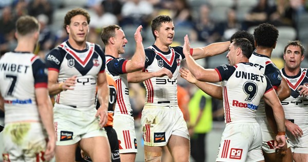 NRL 2026, round 22, live blog, Cowboys, Roosters, match highlights, injuries, coaches media conferences