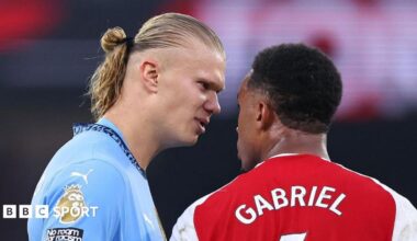 The long-running feud between Manchester City's Erling Haaland and Arsenal defender Gabriel switches to World Cup as Norway face Brazil in the last 16