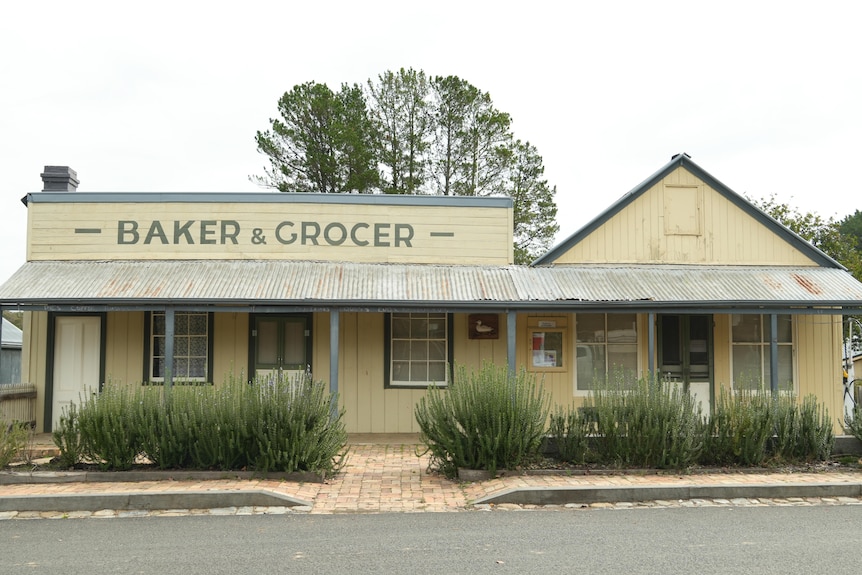 Heritage general store painted in yellow.
