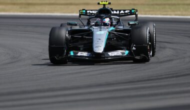 Antonelli during practice at Silverstone