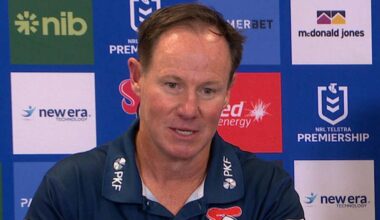 NRL 2026: Newcastle Knights post-match press conference, Justin Holbrook, news, videos, highlights, Dylan Brown field goal