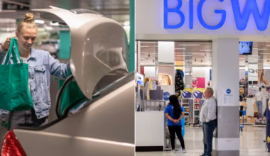 Big W’s $2 shower cap hack solving parents’ muddy pram woes