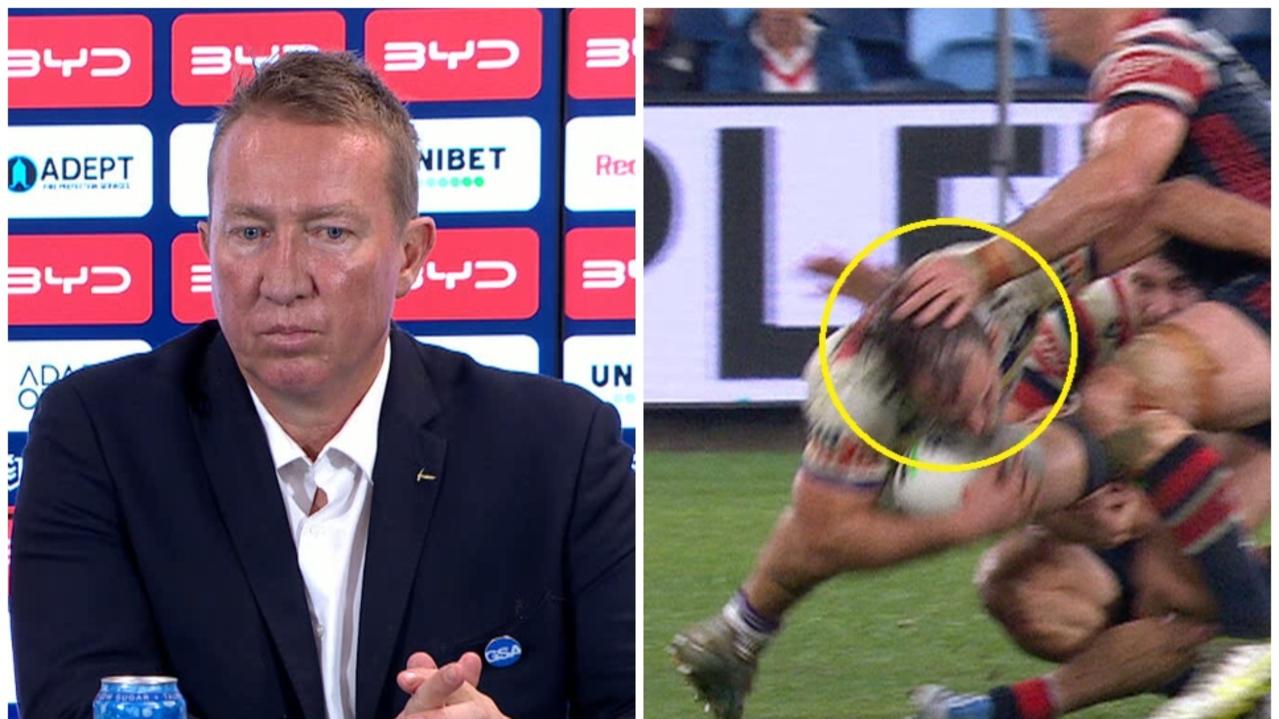 NRL 2026: Trent Robinson outraged by penalty call against Nat Butcher