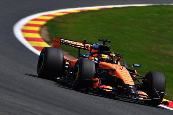 Oscar Piastri ahead of Qualifying at the Belgian Grand Prix.