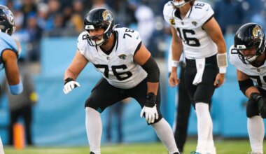 Analyst ranks Jaguars offensive line unit near bottom of NFL in 2026