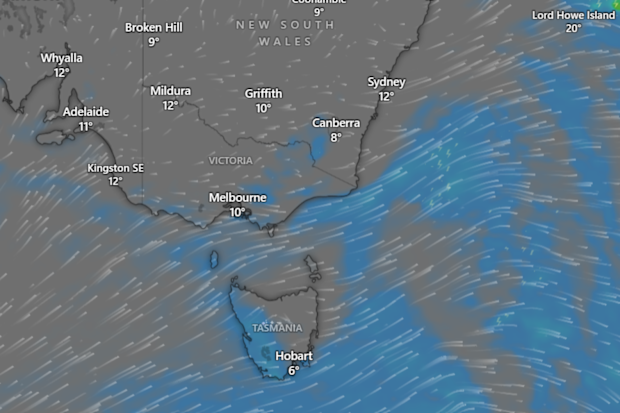 Weather pattern for Friday evening, July 3.