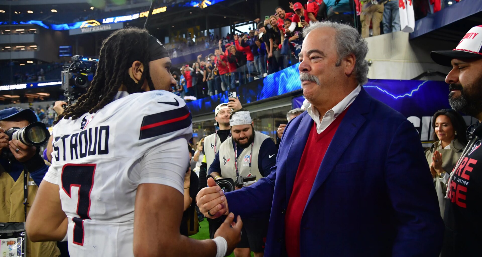 Does ownership change for the Texans following the passing of co-founder Janice McNair?