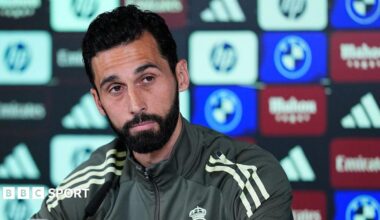 Alvaro Arbeloa in a Real Madrid news conference