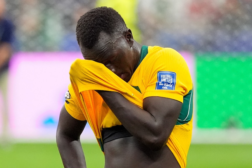 Australia's Awer Mabil frustrated after losing on penalties