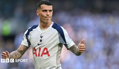 Pedro Porro in action for Spurs