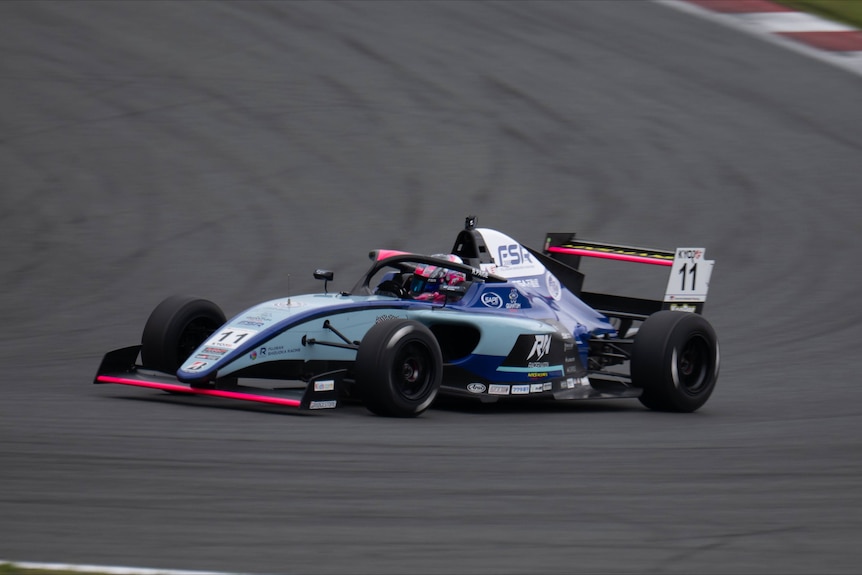 Paige Raddatz driving at the Fuji Speedway
